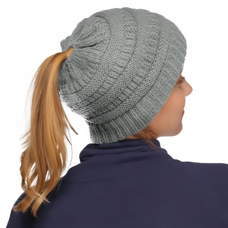 Woman's Ponytail Ultra-Soft Beanies