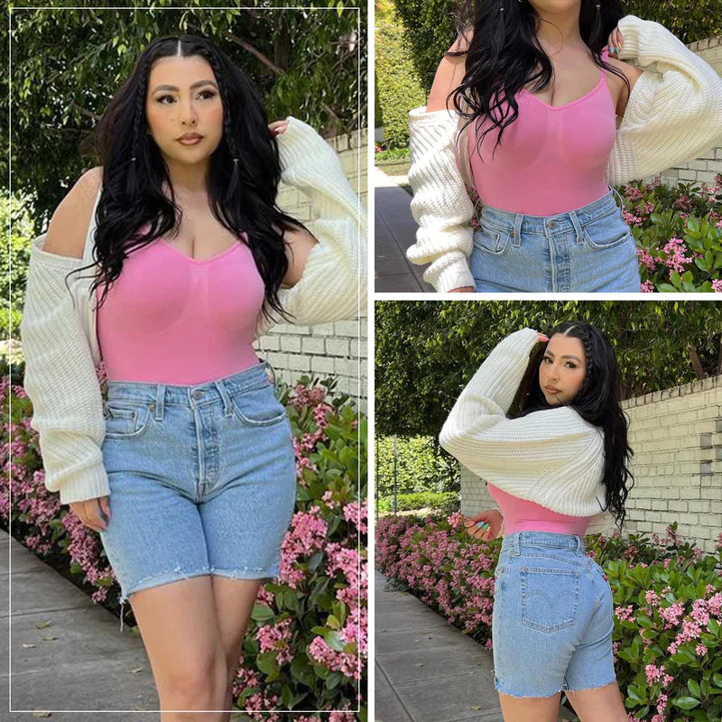 Tummy Control Shapewear Adjustable Straps Seamless Thong Body Shaper