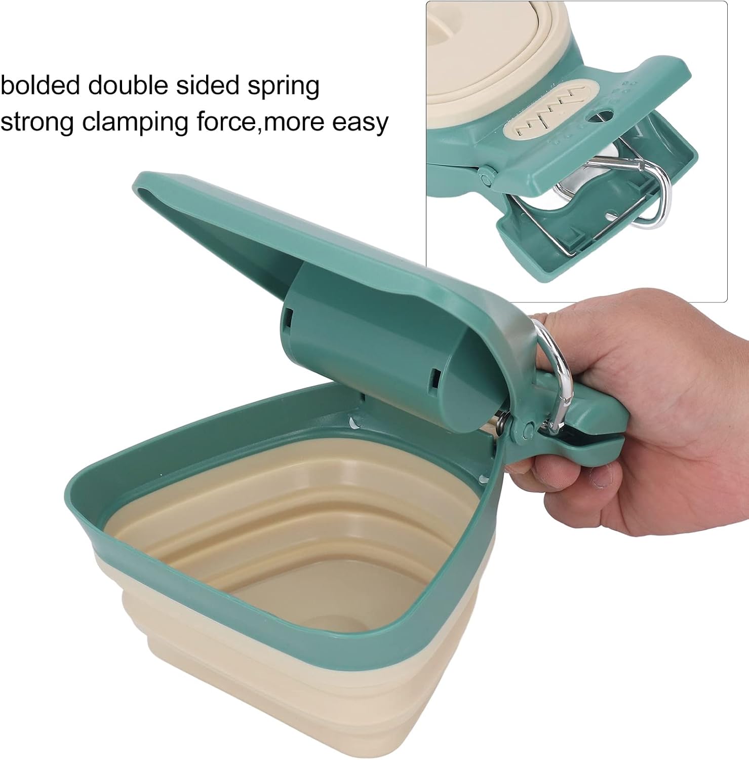 Portable Handheld Dog Pooper Scooper With Inbuilt Poop Bags Tray