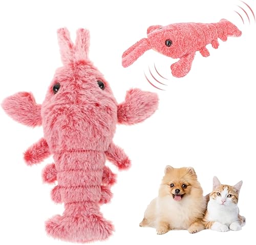 Wagging Tail Lobster Interactive Pet Toy | Smart Toy For Cats & Dogs to Keep Them Busy for Boredom