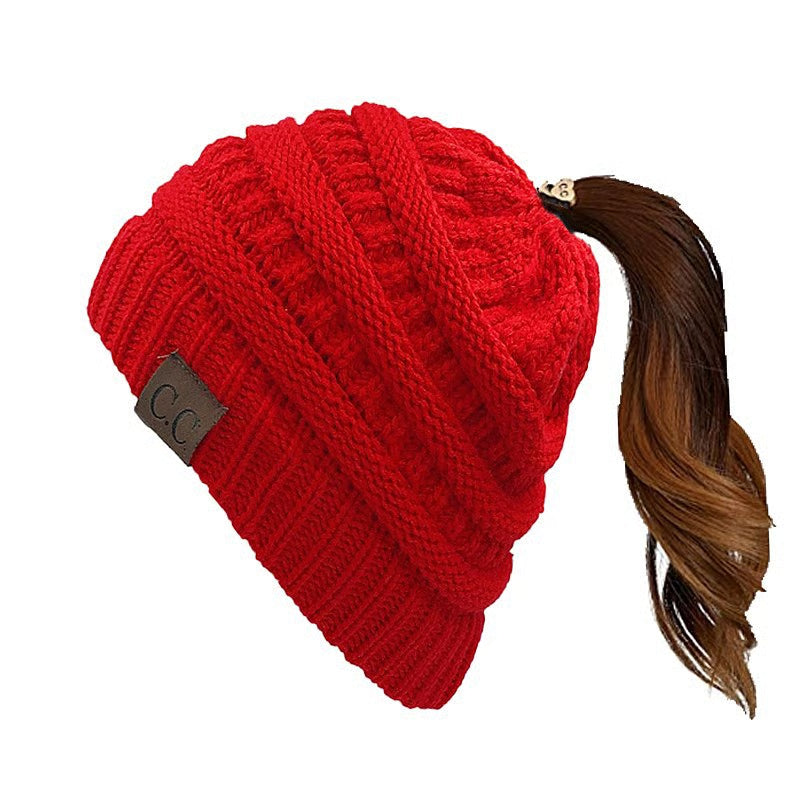 Woman's Ponytail Ultra-Soft Beanies