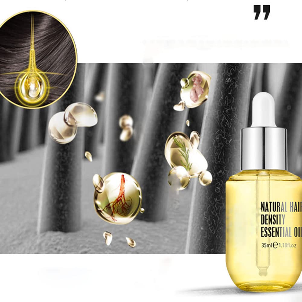 Natural Hair Density Essential Oil - Hair Growth Serum for Thicker Hair