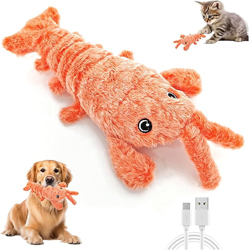 Wagging Tail Lobster Interactive Pet Toy | Smart Toy For Cats & Dogs to Keep Them Busy for Boredom