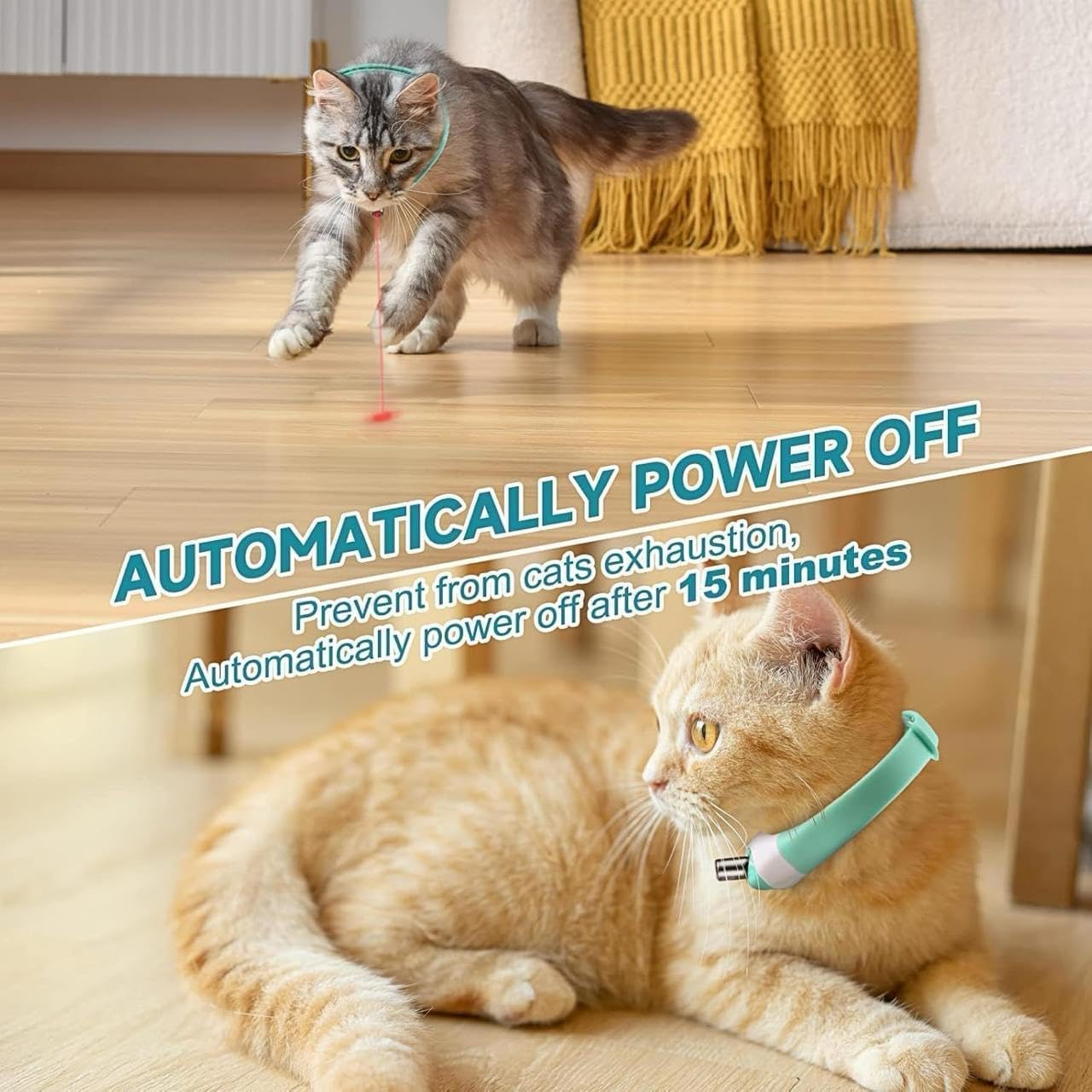 Rechargeable Laser Cat Collar