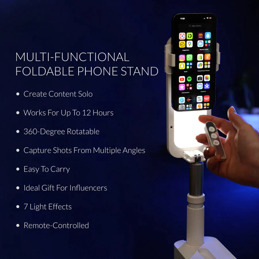 Multi-Functional Foldable Phone Stand