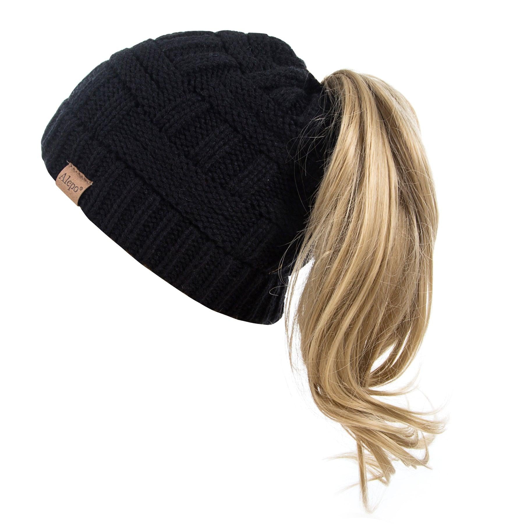 Woman's Ponytail Ultra-Soft Beanies