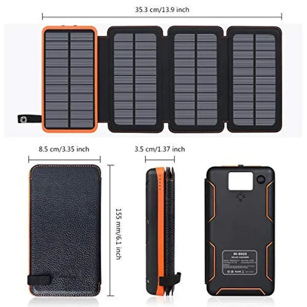Waterproof Solar Portable Power Bank