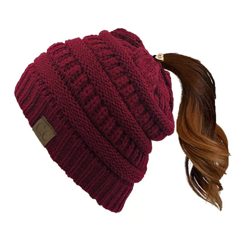 Woman's Ponytail Ultra-Soft Beanies